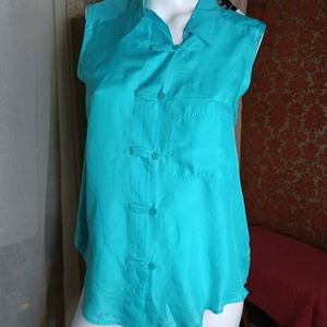 Vintage‎ Evidence Silk Blouse NWT oriental styling